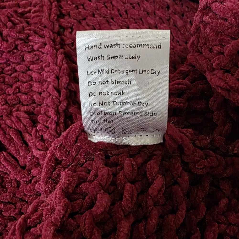 Pink Lily Deep Red Knit Cardigan - Picture 6 of 6